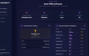 Prompt Explorer helps organizations analyze how leading AI systems respond to strategic prompts. Compare recommendations, citations, entity positioning, and competitive visibility across ChatGPT, Gemini, Claude, and other AI models to understand who AI recommends—and why.