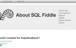 SQL Fiddle screenshot 1