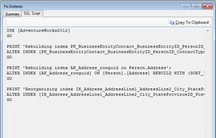 SQL Index Console screenshot 3