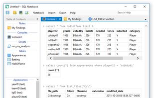 SQL Notebook screenshot 1