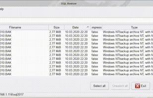 SQL Restore screenshot 1