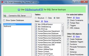 SQL Script Generator screenshot 1