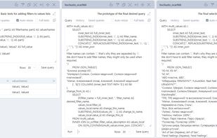 A unique way to construct complex queries step by step and side by side