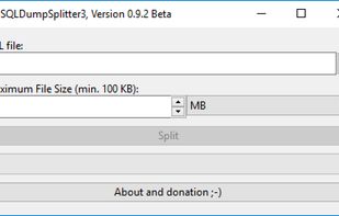 SQLDumpSplitter3 screenshot 2