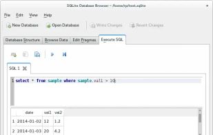 DB Browser for SQLite screenshot 1