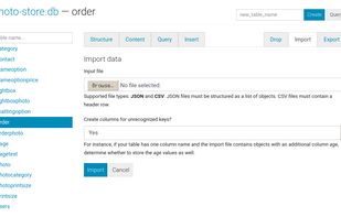 SQLite Web screenshot 2