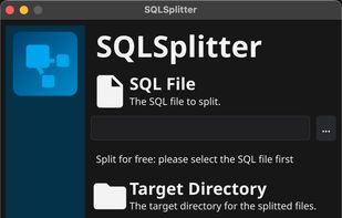 SQLSplitter screenshot 1