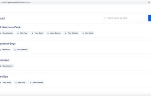 Squadcast Squads & Smart squads page