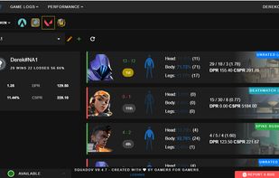 Valorant game tracker