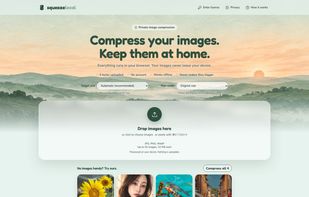 Drop images in, pick a target size or max width, and compress in your browser.