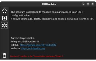 SSH Host Editor screenshot 2