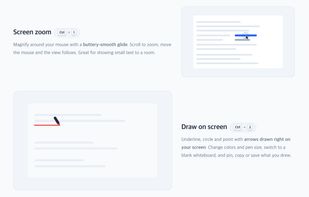 Zoom into the screen, and draw over anything