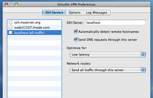 sshuttle screenshot 1