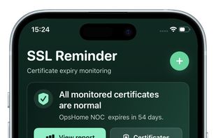 SSL Reminder screenshot 1