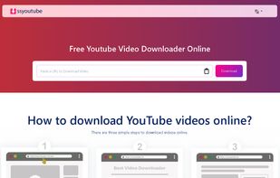 [ssyoutube.ch] Youtube downloader halfpage web screenshot