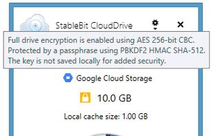 StableBit CloudDrive screenshot 1