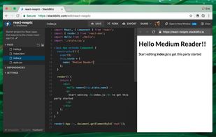 StackBlitz screenshot 1