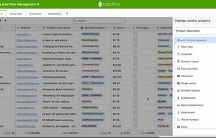 Choose from 25+ column types - Text, Dropdowns, Attachments, Collaborators, Link, Lookup, Aggregate, Formulas and others.