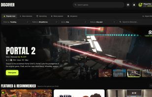 Discover: browse new, upcoming and popular games