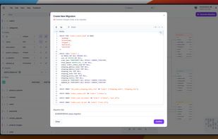 StrackRender generate base migration DDL 