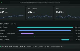 Logs, metrics, traces, errors and uptime checks in one Console
