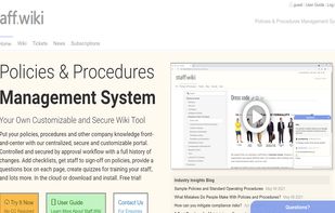 The front page of our website, and what guests immediately see