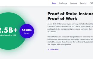 StakedWallet.io screenshot 2