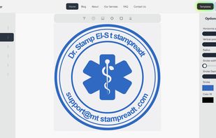 intuitive online tool that lets you design custom stamps in minutes