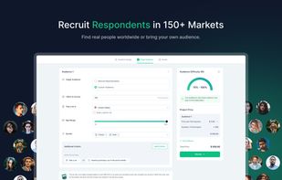 Find real consumer panels worldwide or invite your own audience with simple links and targeting.
