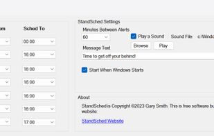 StandSched screenshot 1