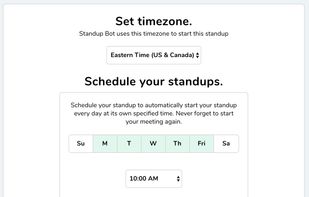 Standup Bot screenshot 2
