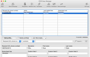 Built-in address book
