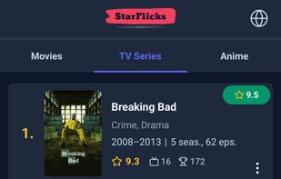 StarFlicks screenshot 1