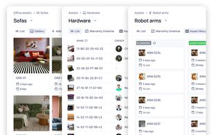 Track and manage any asset and view in different ways