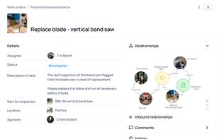 Create tasks to maintain, renew, and fix assets