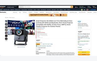StarSkew risk badge beside Amazon star rating on a product page