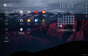 Show 'Other bookmarks' on your new tab. Many small widgets included.