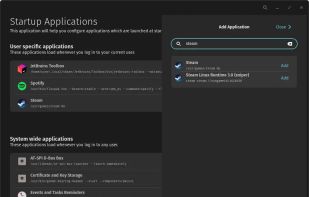 Startup Configuration screenshot 1