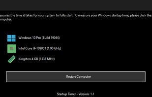 The main user interface. Running on Windows with Dark Mode enabled.