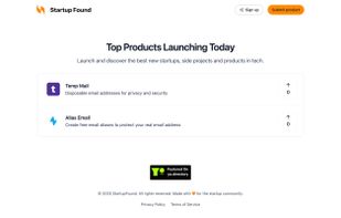 StartupFound screenshot 1