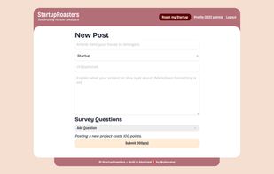 StartupRoasters screenshot 2