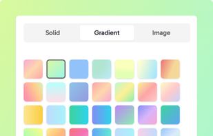 Backgrounds settings
