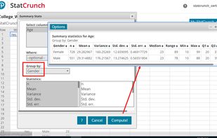 StatCrunch screenshot 1