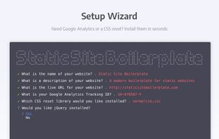 Static Site Boilerplate screenshot 2