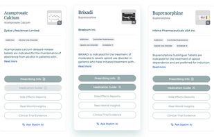 Drug product listings.