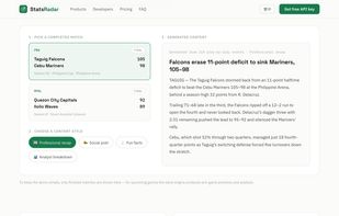 StatsRadar - AI Driven Content