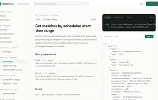 StatsRadar - League & Fantasy APIs