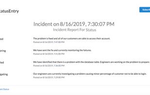 Example Incident Detail Page