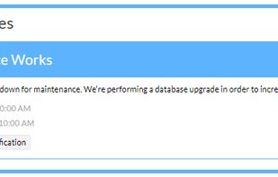 Maintenance Record in Public Status Page