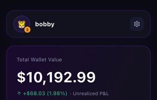 Track your virtual portfolio balance and quick-trade top cryptocurrencies